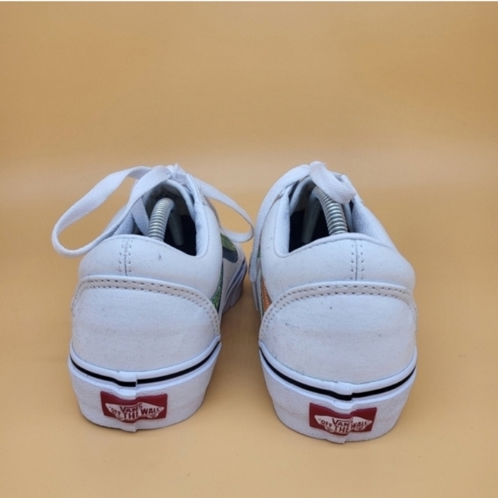 Vans Old Skool Wave White Multi Classic Women's Sneakers Shoes Size 9 - Picture 4 of 7